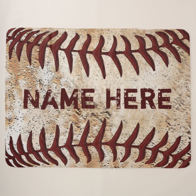 Couverture Sherpa De grands cadeaux de baseball pour les amateurs de (Devant (Horizontal))