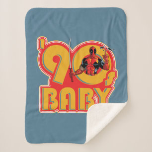 Couverture Sherpa Deadpool 90's Baby