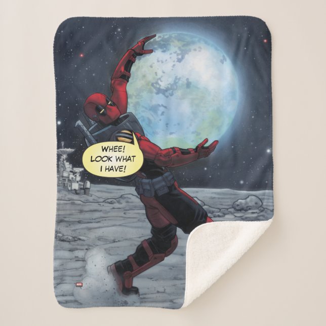 Couverture Sherpa Deadpool Tenant La Terre (Devant)