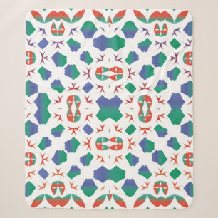 Couverture Sherpa Décor de carreaux de talavera mexique ornementale.