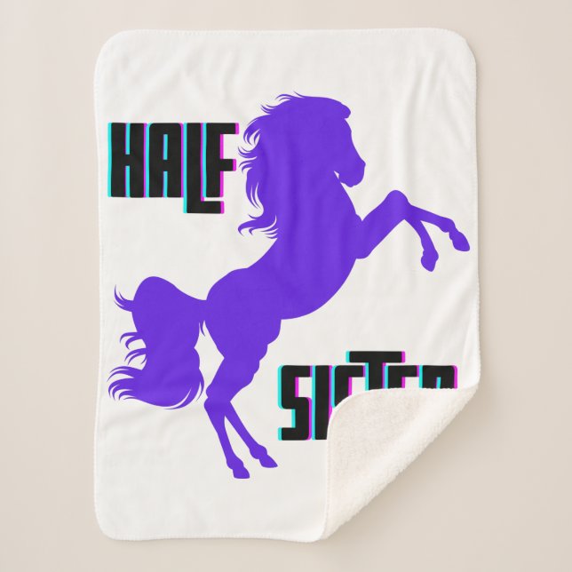 Couverture Sherpa Demi-Soeur Pony Violet frère (Devant)