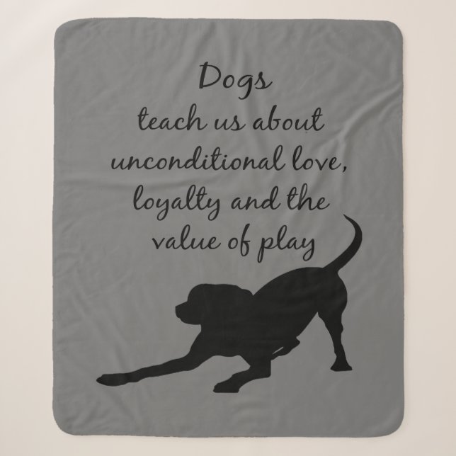 Couverture Sherpa Des Chiens De Citation Inspirationnels Peuvent Nou (Devant)