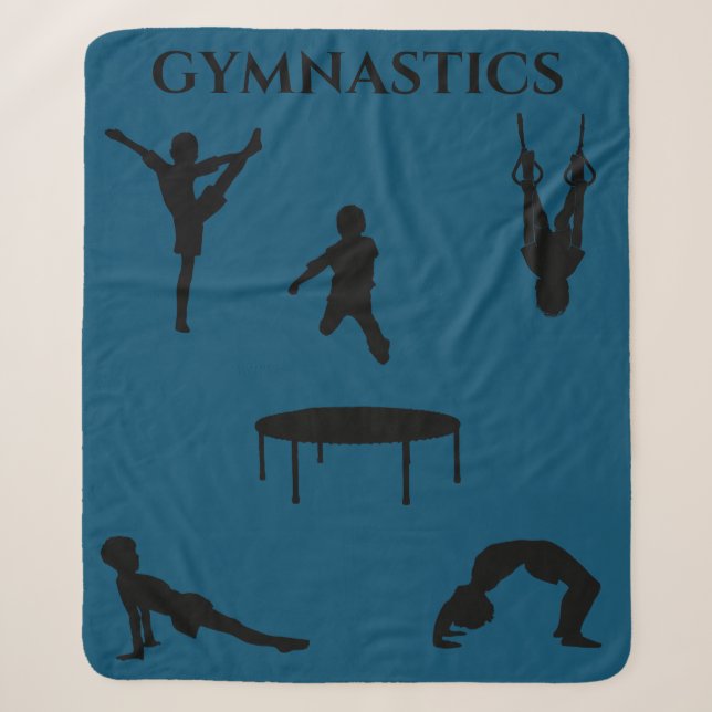 Couverture Sherpa Des garçons de gymnastique sherpa couverture. (Devant)
