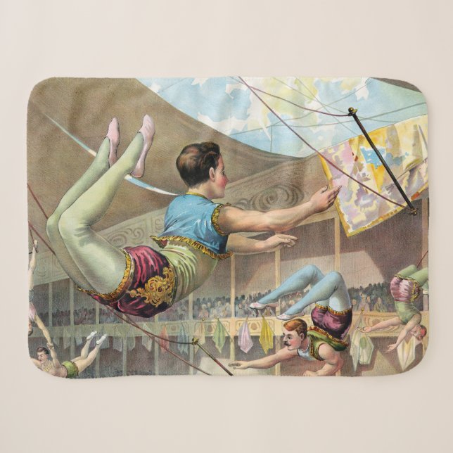 Couverture Sherpa Des Hommes acrobates Interprétant Un Cirque (Devant (Horizontal))