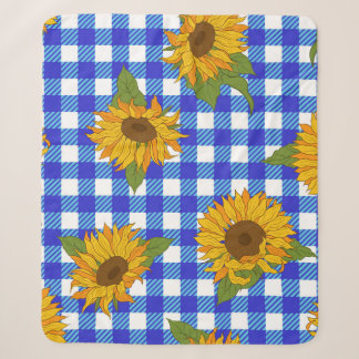 Couverture Sherpa Des tournesols lumineux sur un arrière - plan à da