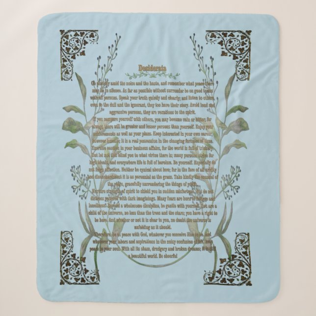Couverture Sherpa Desiderata (Devant)