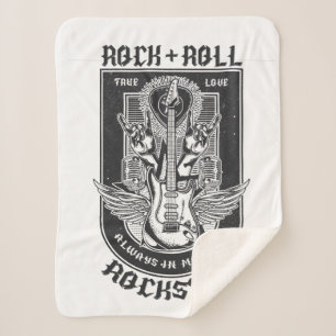 Couverture Sherpa Design Guitar Rock