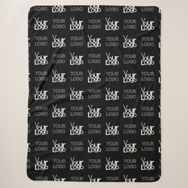 Couverture Sherpa Deux logos ou images Motif répétitif (Devant)