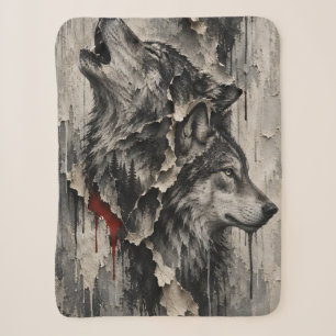 Couverture Sherpa Deux Loups, Un Cœur