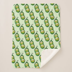 Couverture Sherpa deux pois dans une cosse