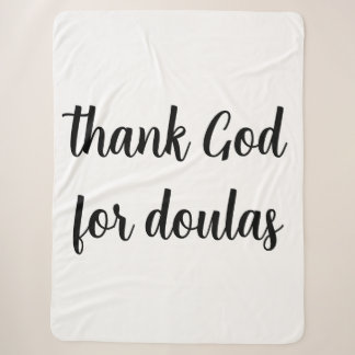Couverture Sherpa Dieu merci pour doulas