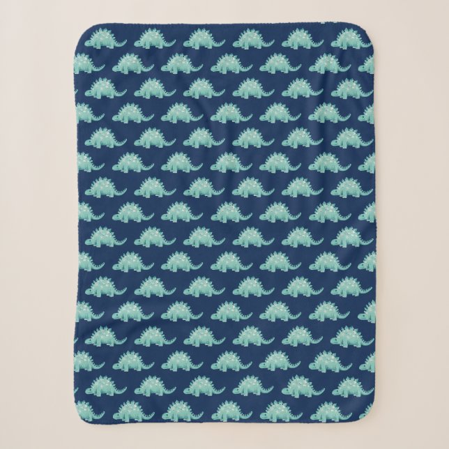 Couverture Sherpa Dinosaur Stegosaurus Motif (Devant)