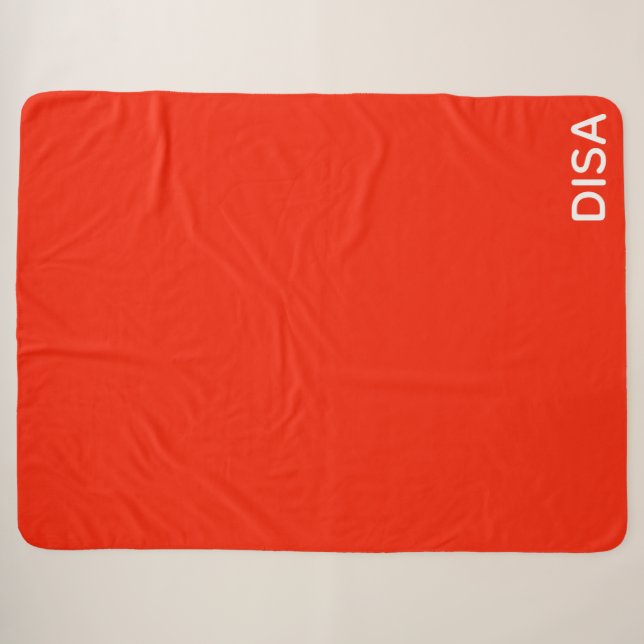 Couverture Sherpa Disa Red color (Devant (Horizontal))