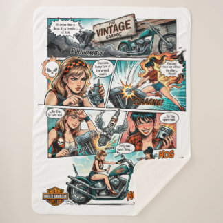 Couverture Sherpa Diseño The Vintage Garage