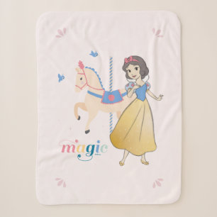 Couverture Sherpa Disney Princess Blanche Neige   Magie du carrousel