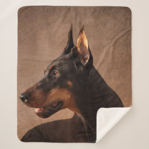 Couverture Sherpa Dobermann - Pinscher de dobermann