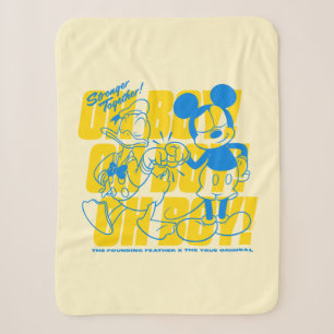 Couverture Sherpa Donald Duck & Mickey Fist Bump Oh Boy !