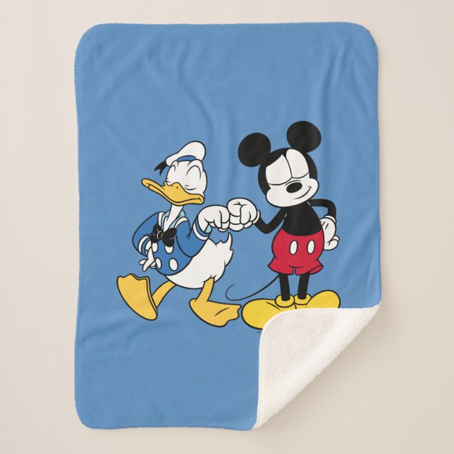 Couverture Sherpa Donald Duck & Mickey Poing Bump (Devant)