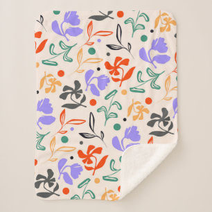 Couverture Sherpa Doodle Garden