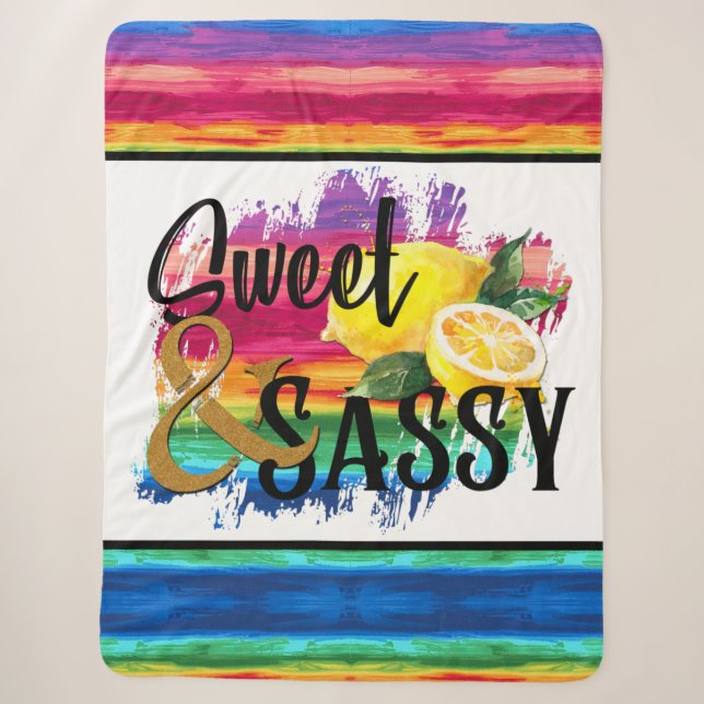 Couverture Sherpa Douce & Sassy (Devant)