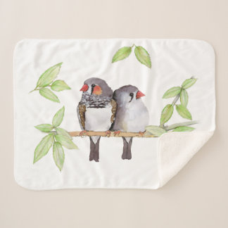 Couverture Sherpa Doux couple de doigts de zèbre