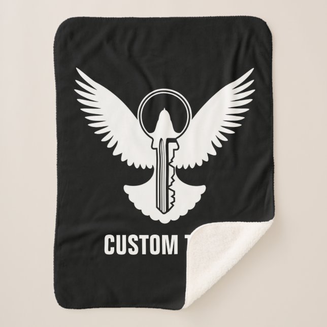 Couverture Sherpa Dove avec clé (Devant)