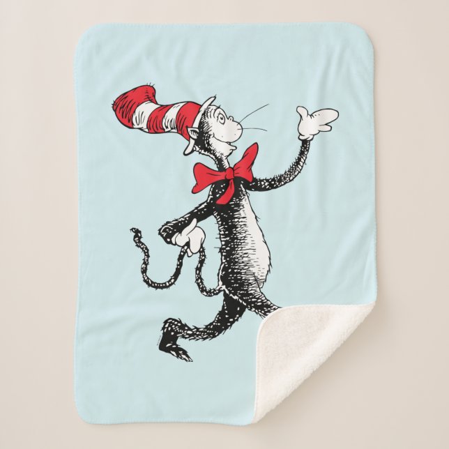 Couverture Sherpa Dr Seuss | Chat dans la marche des chats Casquette (Devant)