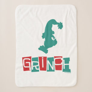 Couverture Sherpa Dr Seuss Grinch - Rouge et Vert