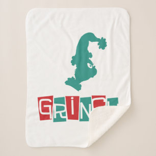 Couverture Sherpa Dr. Seuss Grinch - Rouge & Vert