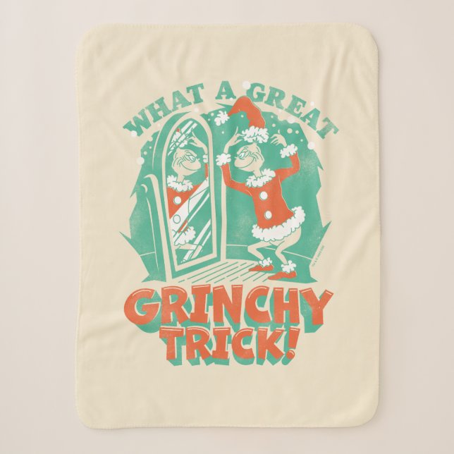 Couverture Sherpa Dr Seuss | Quelle belle petite queue de Grinchy ! (Devant)