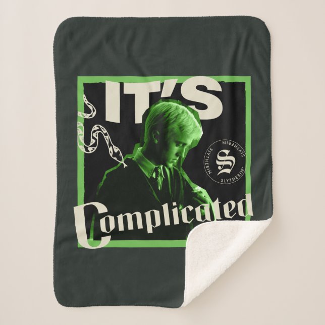 Couverture Sherpa Draco Malfoy - "C'est compliqué" (Devant)