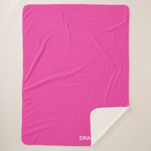 Couverture Sherpa Dragonfruit pink color