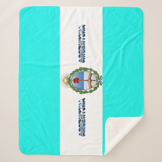 Couverture Sherpa Drapeau argentin (Devant)