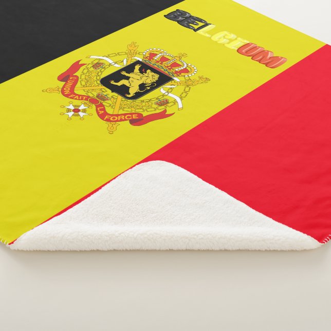 Couverture Sherpa Drapeau belge (3/4)