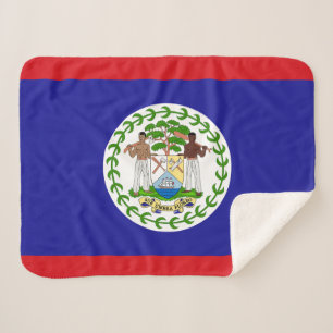 Couverture Sherpa Drapeau bélizien