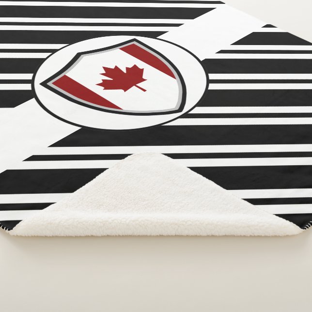 Couverture Sherpa Drapeau canadien (3/4)