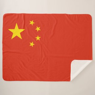 Couverture Sherpa Drapeau chinois (Chine) Sherpa Blanket