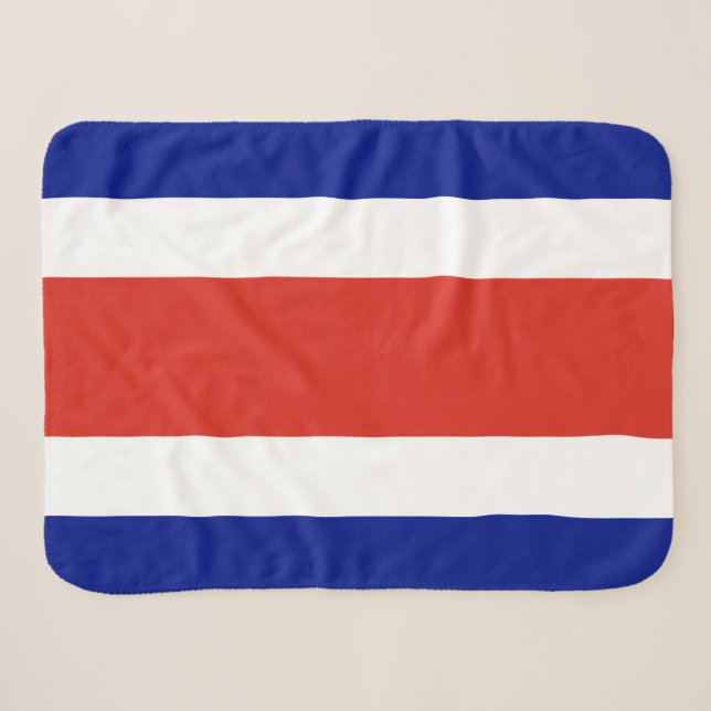 Couverture Sherpa Drapeau civil du Costa Rica (Devant (Horizontal))