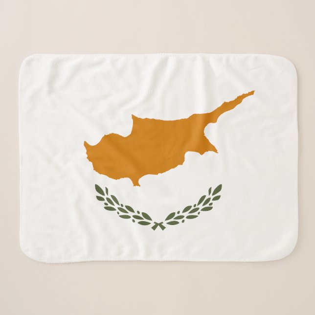 Couverture Sherpa Drapeau de Chypre (Devant (Horizontal))