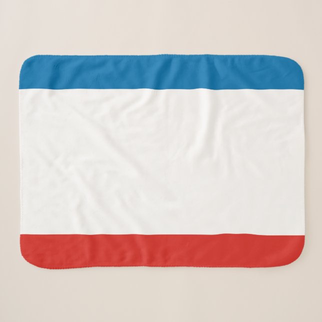 Couverture Sherpa Drapeau de Crimée (Devant (Horizontal))