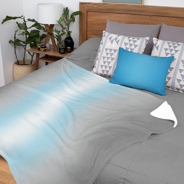 Couverture Sherpa Drapeau de fierté Demiboy à dégradé – Drapeau Demi (Créateur téléchargé)