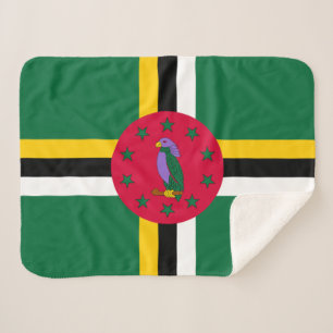 Couverture Sherpa Drapeau de la Dominique