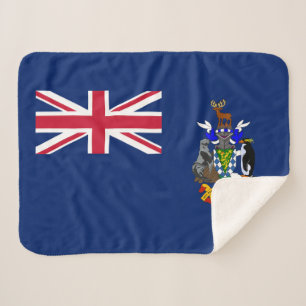Couverture Sherpa Drapeau de la Géorgie du Sud et des îles Sandwich 