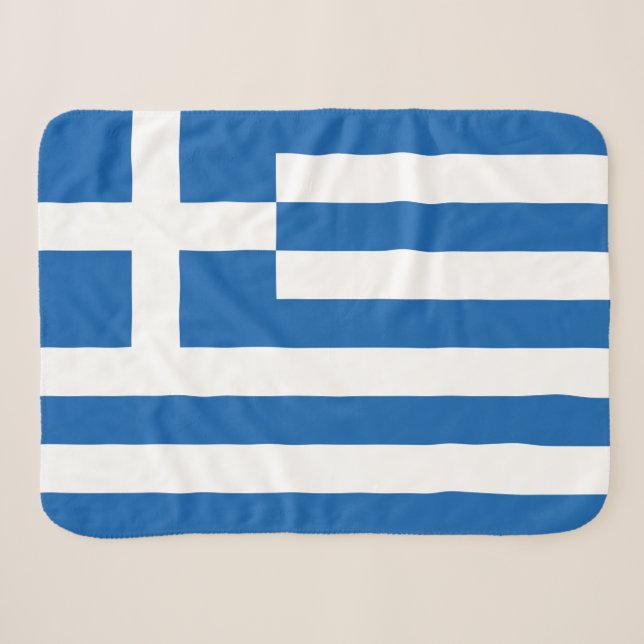Couverture Sherpa Drapeau de la Grèce (Devant (Horizontal))