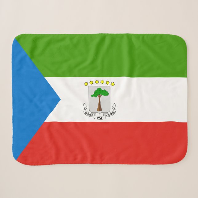 Couverture Sherpa Drapeau de la Guinée équatoriale (Devant (Horizontal))