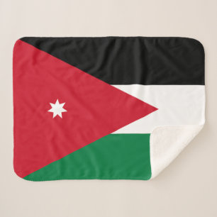 Couverture Sherpa Drapeau de la Jordanie