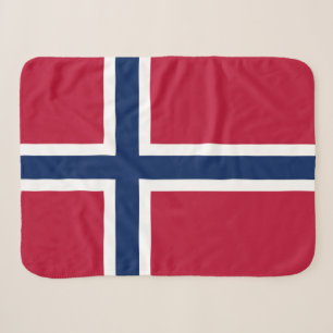 Couverture Sherpa Drapeau de la Norvège