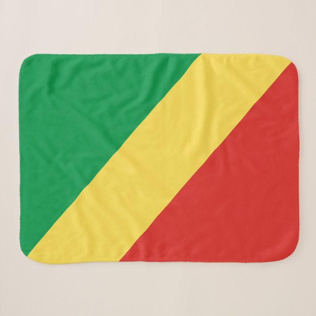 Couverture Sherpa Drapeau de la République du Congo (Devant (Horizontal))