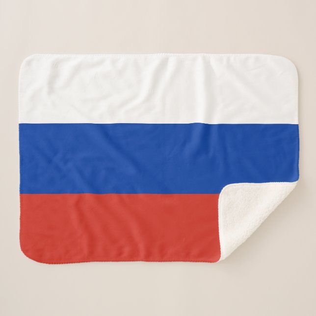 Couverture Sherpa Drapeau de la Russie (Devant (Horizontal))