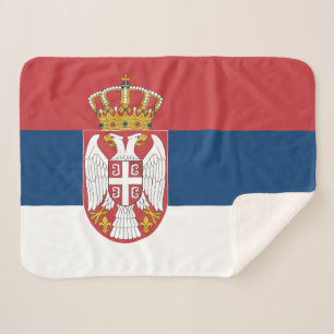 Couverture Sherpa Drapeau de la Serbie